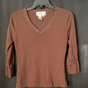 Joseph A. Women's Small Brown Top